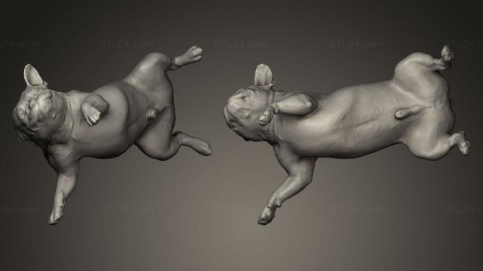 Статуэтки животных (СОБАКА, STKJ_0243) 3D модель для ЧПУ станка